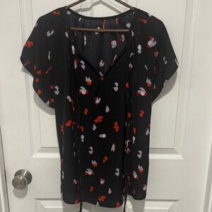 Black and Red Women's Top